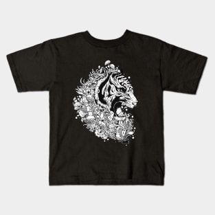 doodleart tiger Kids T-Shirt